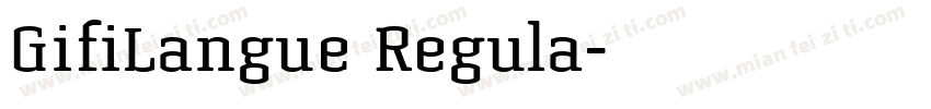 GifiLangue Regula字体转换